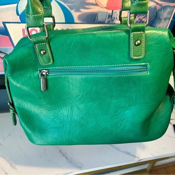 Wrangler Doctor Satchel Handbags Jet Elf Green - Picture 7 of 11